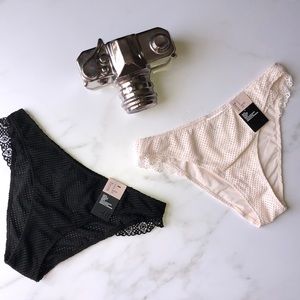 2 pack H&M Bikini Mid Rise Cheeky Bikini Bottoms